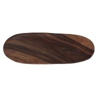 Plateau de service ovale BLACKWOOD en bois de rose - L