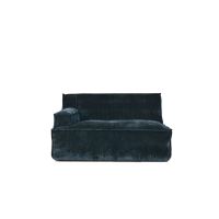 Canapé modulaire Velours LETI - 1,5 place avec accoudoir