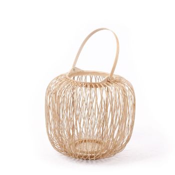 Lot de 2 lanternes en Bambou tressé à la main M - HILO
