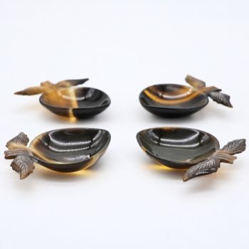 Lot de 4 coupelles FRUIT en sabot naturel 8.5x6.5cm