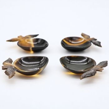Lot de 4 coupelles FRUIT en sabot naturel 8.5x6.5cm