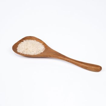 Cuillère à riz en teck naturel 20cm - Set de 6