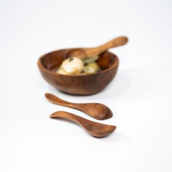 Cuillère en teck naturel BABY SPOON 10cm - Set de 6