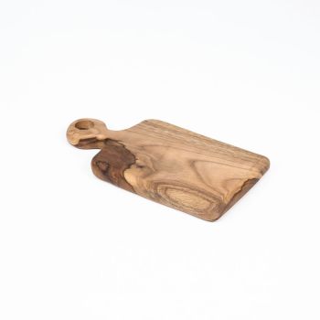 Planche à découper en teck naturel - CITRON