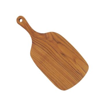 Planche à découper en teck naturel - JAMBON - 44x20cm