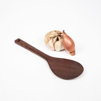 Cuillère de service BLACKROSE en bois de rose percée sur le manche