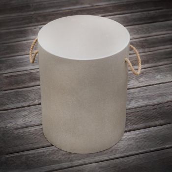 TABOURET EDGE résine finition BETON gris clair