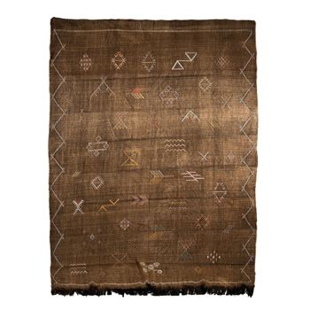 Tapis berbère Sabra en soie de cactus - modèle A19