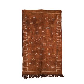 Tapis berbère Sabra en soie de cactus - modèle A22