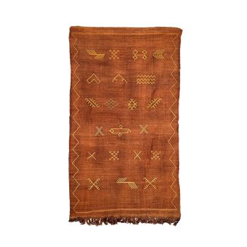 Tapis berbère Sabra en soie de cactus - modèle A27