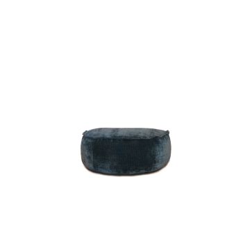 Canapé modulaire Velours LETI - Pouf demi rond