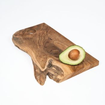 Planche en teck naturel massif BRUT - 30x30cm