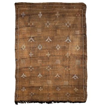 Tapis berbère Sabra en soie de cactus - modèle A18