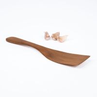 Spatule en teck naturel GORDON 30cm - Set de 2