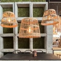 Suspension en bambou tressé - BAMBOU Small en ambiance