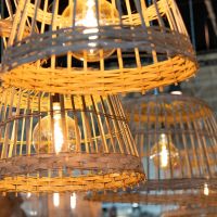 Suspension en bambou tressé - BAMBOU Large